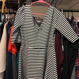 Black and white dress